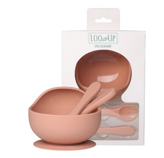 Set de repas Pêche Bol+Couverts